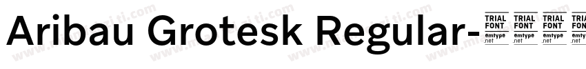 Aribau Grotesk Regular字体转换